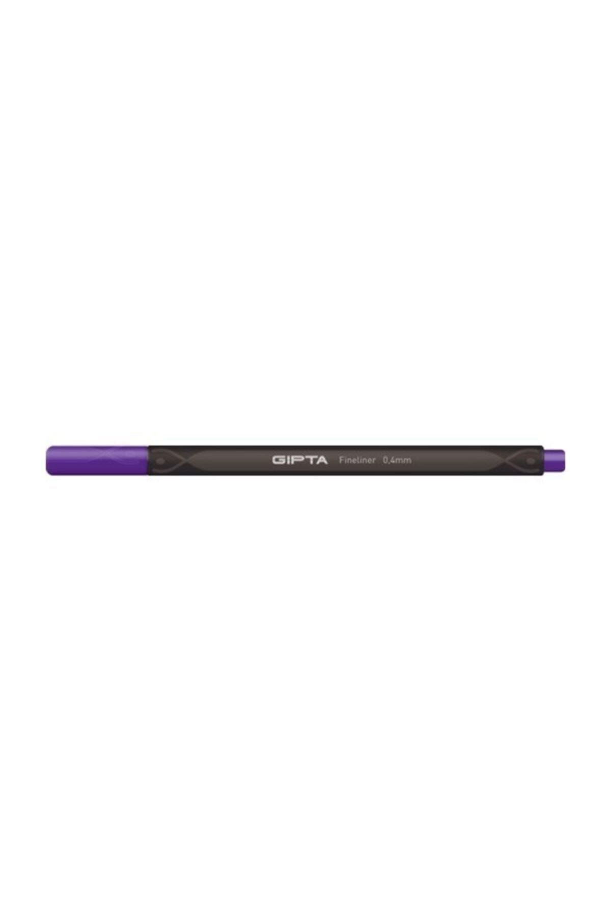 Fineliner Kalem 0,4 Mm - Karton Kutu - Üçgen - Mor