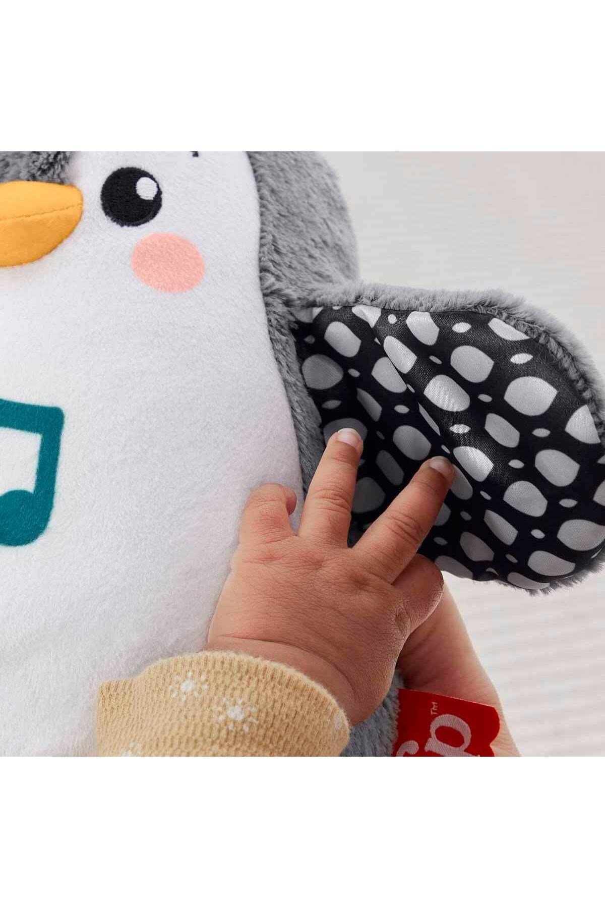 Fisher-Price Sevimli Penguen Peluş Karın Üstünde Oynama Oyuncağı, Yenidoğan Müzikli Oyuncak HNC10