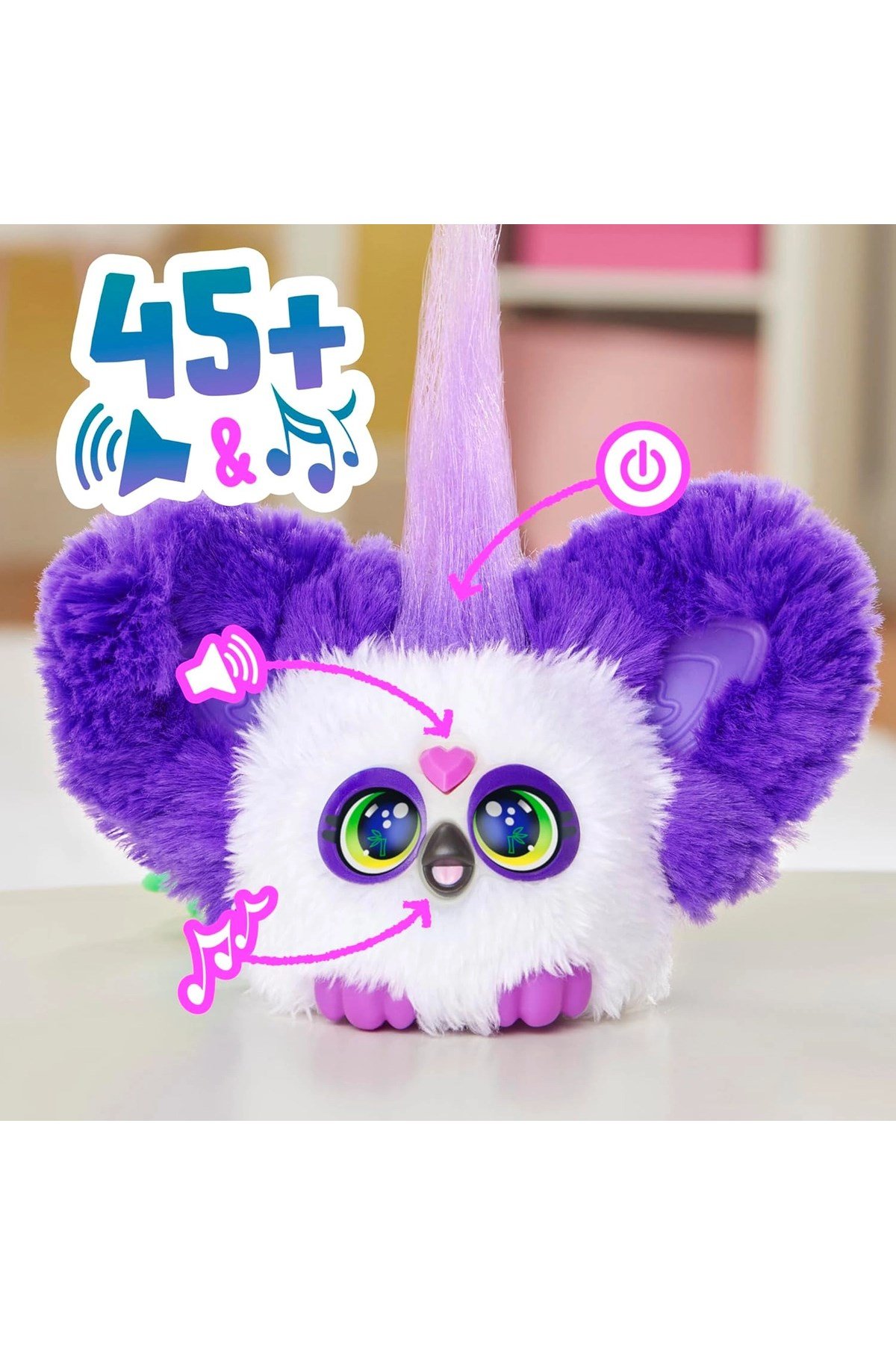 Furby Furblets BAM-BOO Elektronik Mini Peluş 45+ Sesli 6+ Yaş
