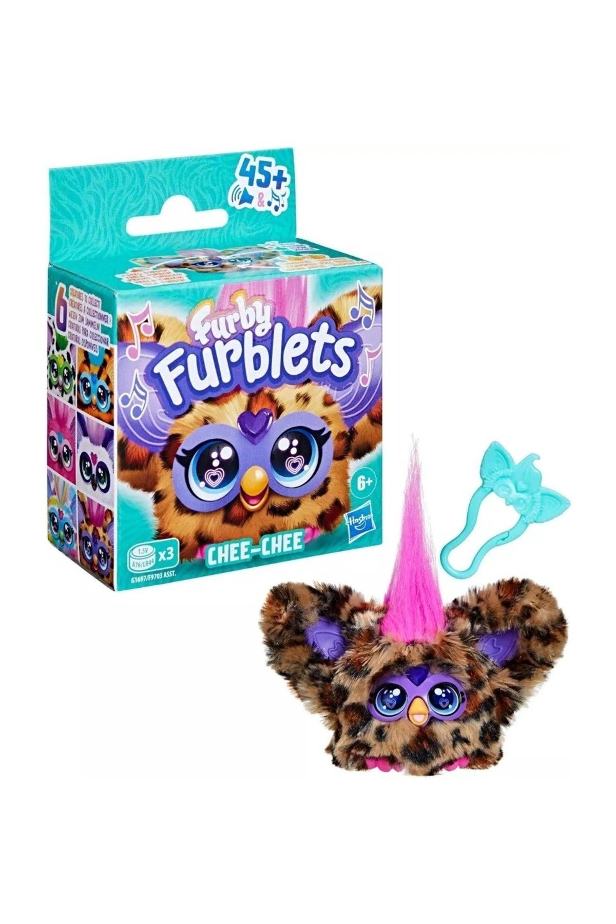 Furby Furblets Chee-Chee Elektronik Mini Peluş 45+ Sesli 6+ Yaş