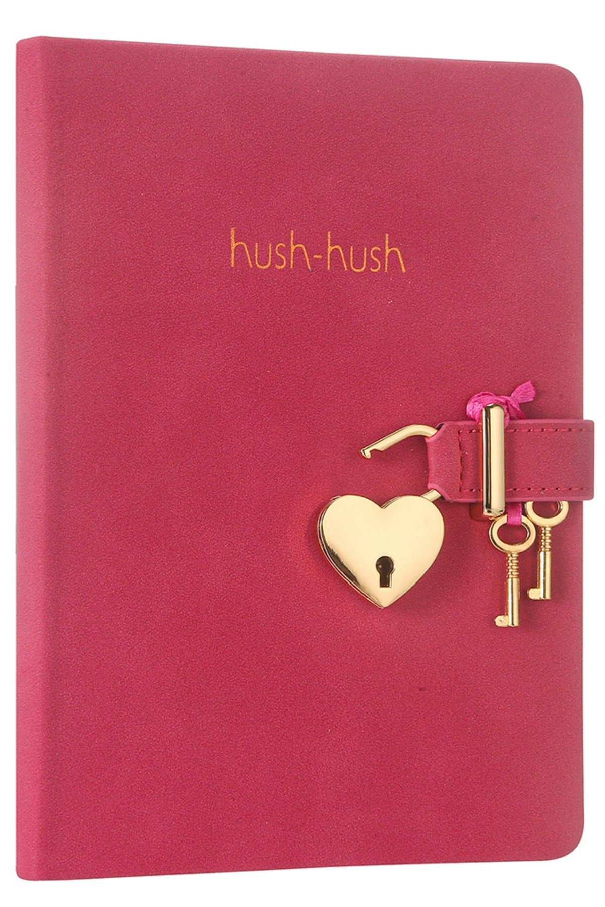 Fuşya Hush Hush Kilitli Defter 13x18