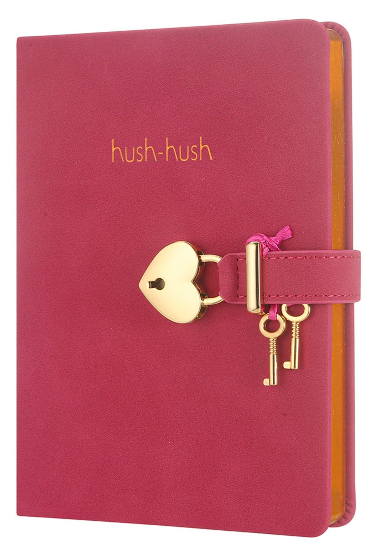 Fuşya Hush Hush Kilitli Defter 13x18