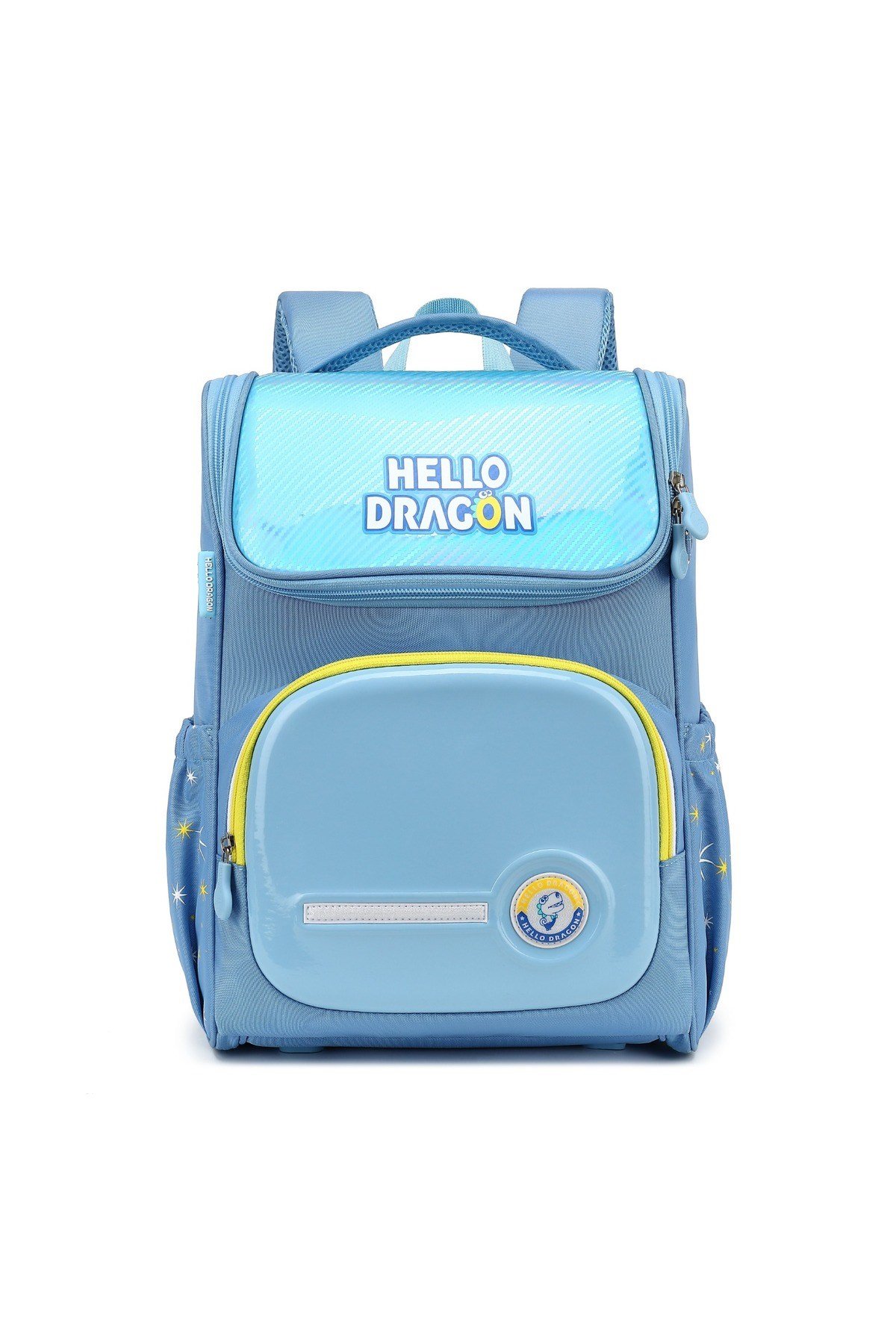 Hello Dragon Unisex Omurga Koruyucu Laptop&Sırt Çantası Açık Mavi - Sarı