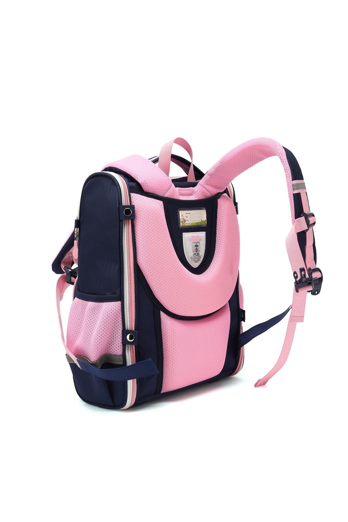 Hello Dragon Unisex Omurga Koruyucu Laptop&Sırt Çantası Lacivert - Pembe