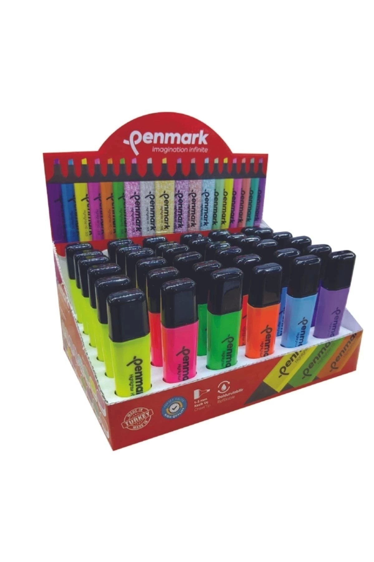 Highlighter Neon Fosforlu Kalem – Pembe