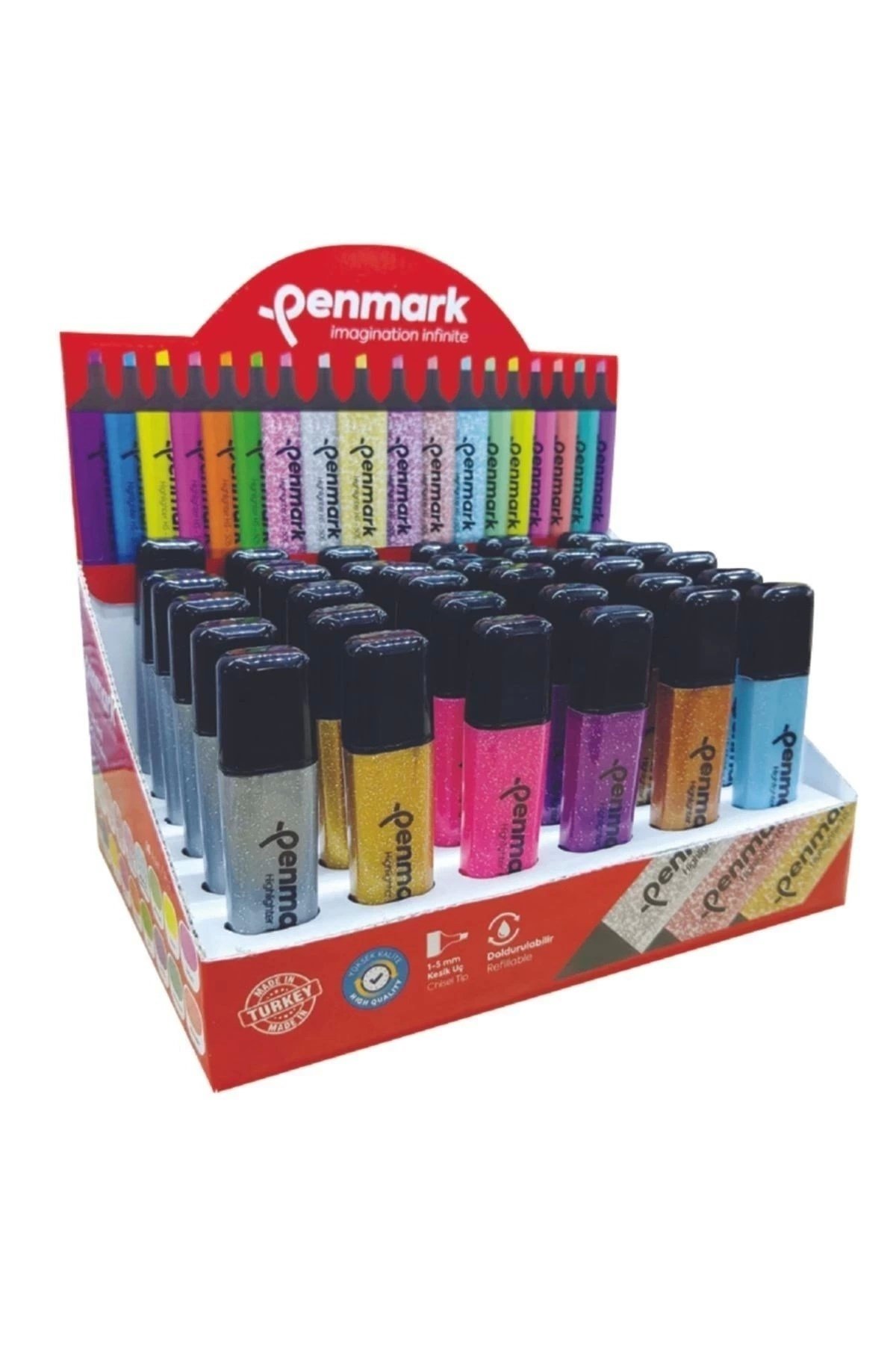 Highlighter Neon Fosforlu Kalem – Pembe