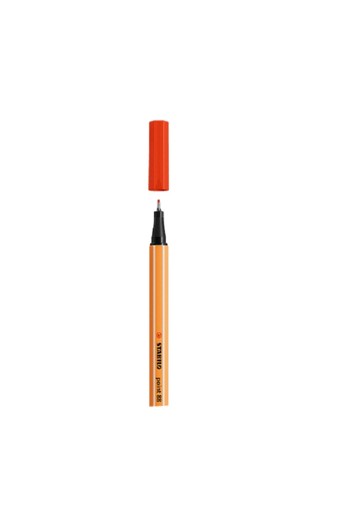 İnce Keçe Uçlu Kalem 0.4mm - Point 88 - Koyu Kırmızı