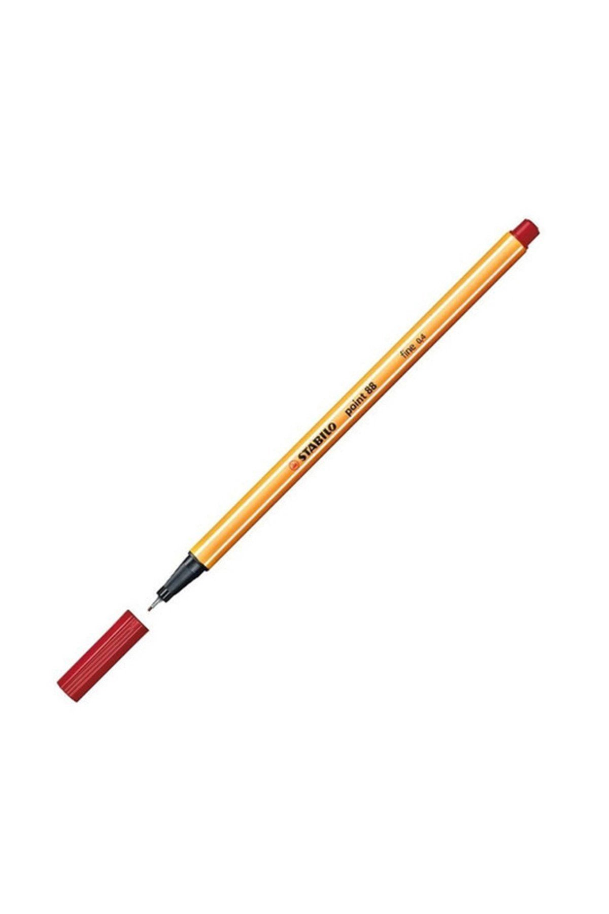 İnce Keçe Uçlu Kalem 0.4mm - Point 88 - Koyu Kırmızı