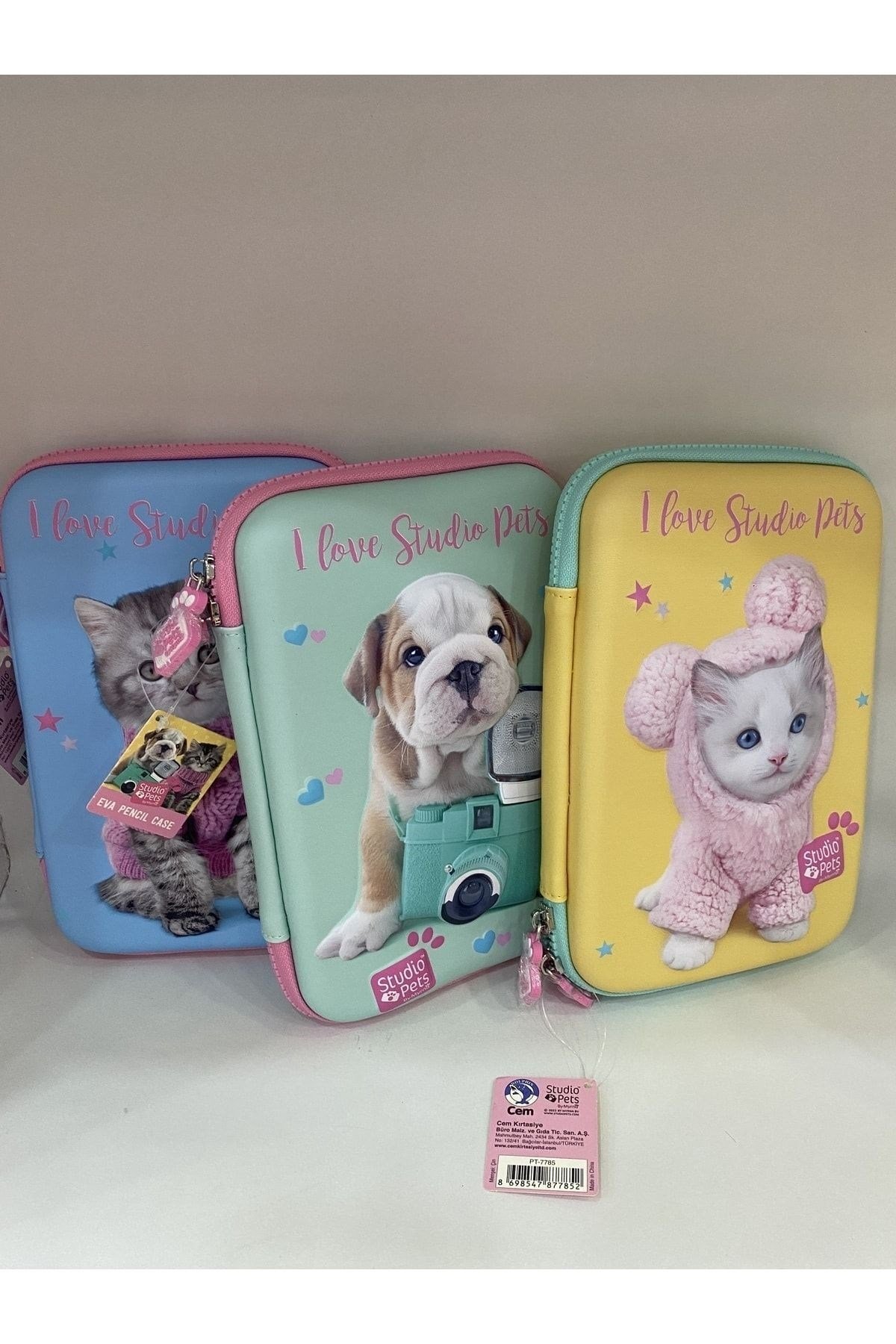 Kalem Çantası Studio Pets Eva -By Pt-7785 (Karışık Desen 1 Adet)