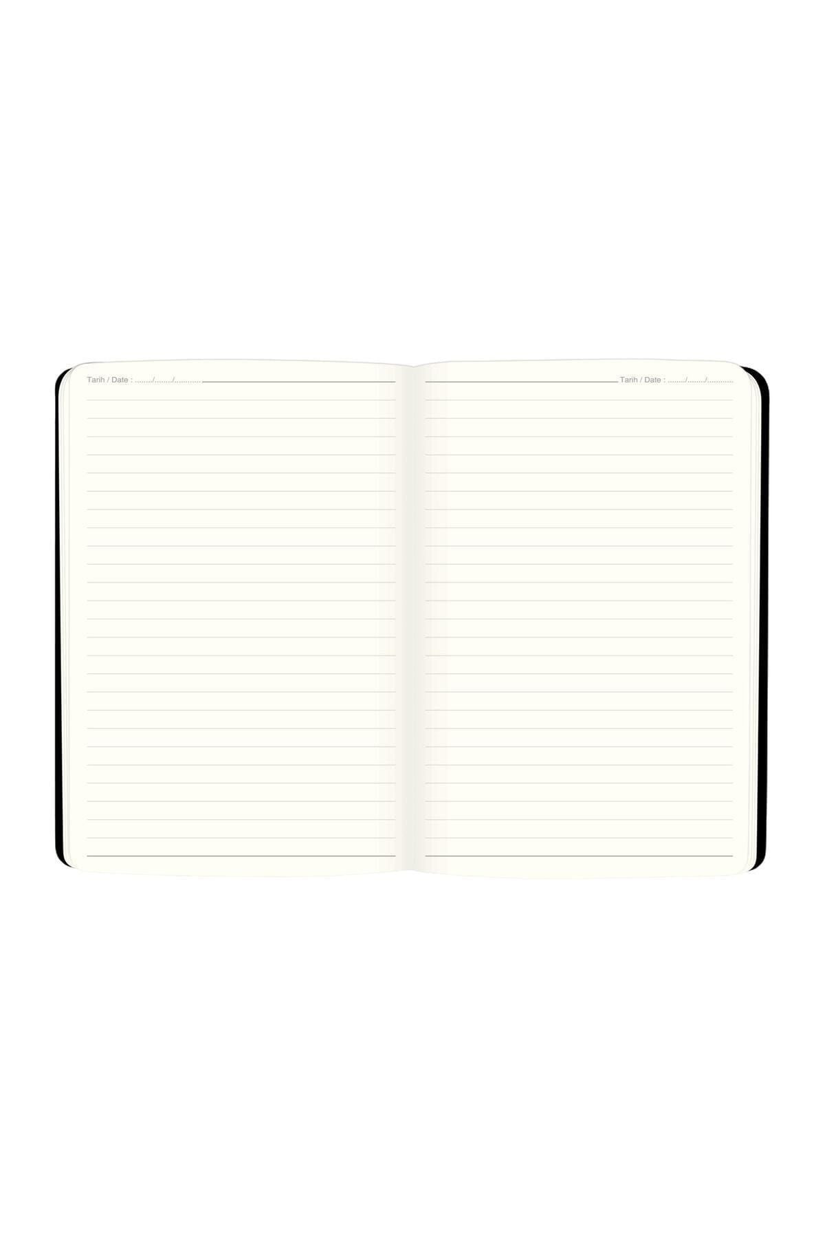 Keskin Color 17x24 Çizgili Ciltli Premier Defter - Siyah