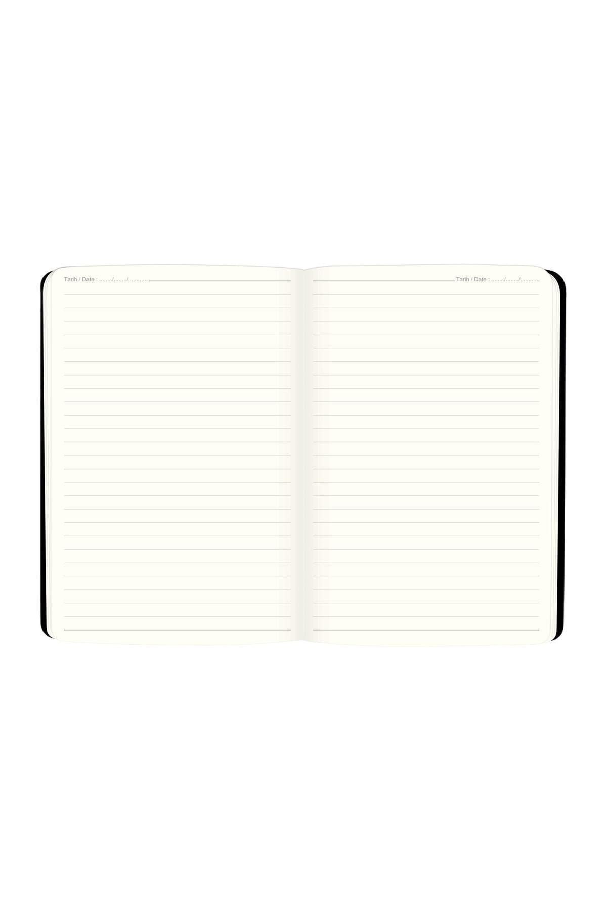 Keskin Color 17x24 Çizgili Ciltli Premier Defter - Siyah