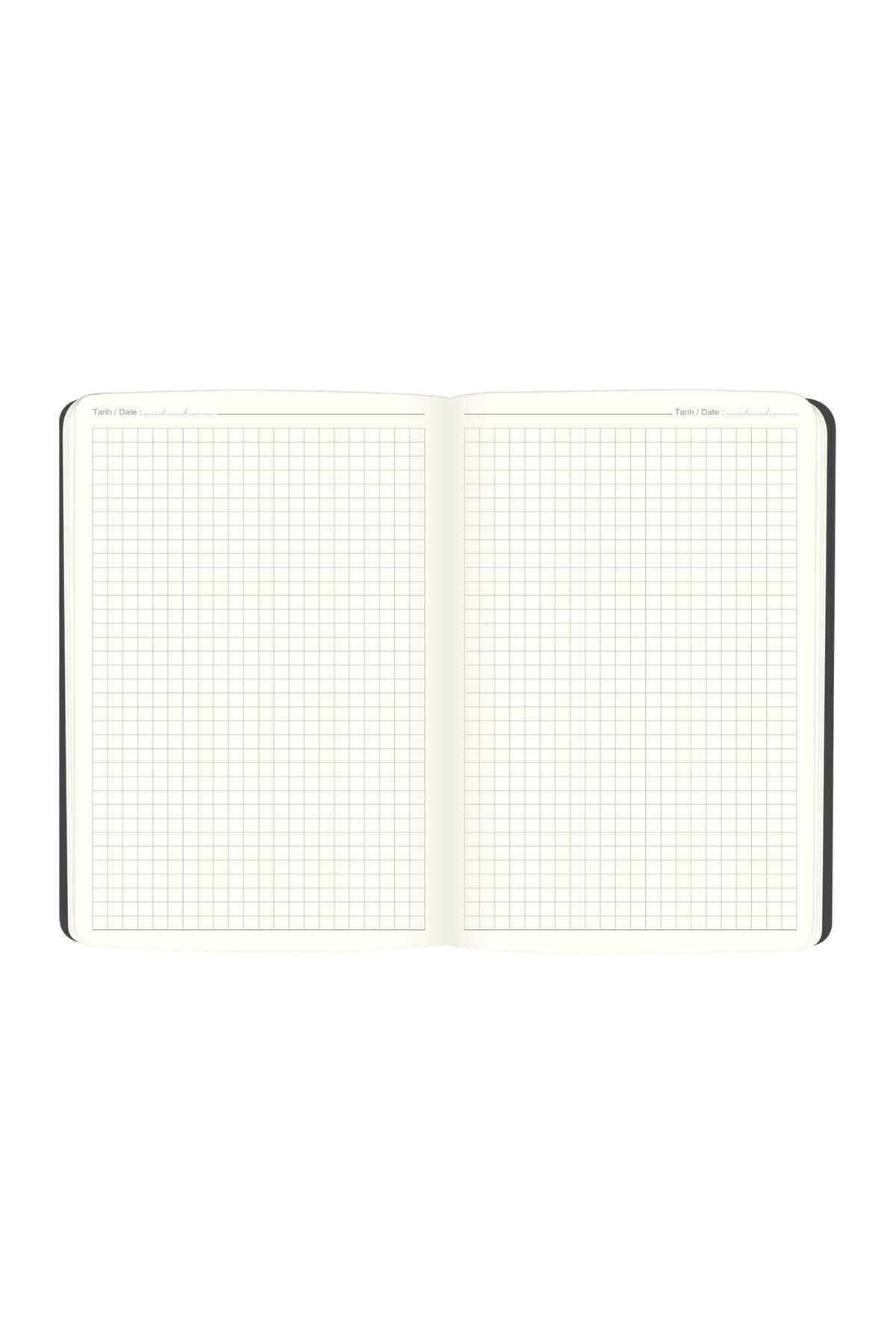 Keskin Color 17x24 Kareli Ciltli Defter - Gri