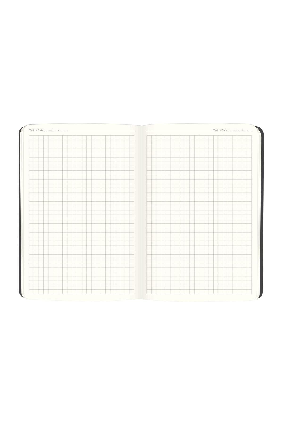 Keskin Color 17x24 Kareli Ciltli Defter - Gri