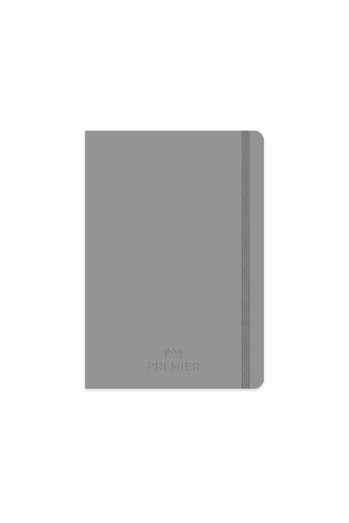 Keskin Color 17x24 Kareli Ciltli Defter - Gri