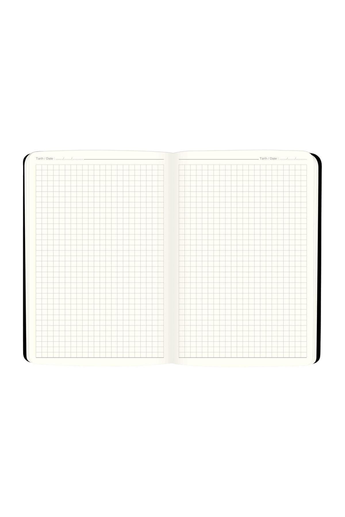 Keskin Color 17x24 Kareli Ciltli Premier Defter - Siyah