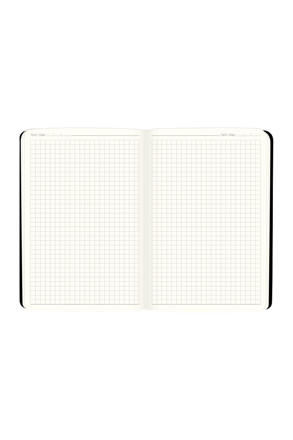 Keskin Color 17x24 Kareli Ciltli Premier Defter - Siyah