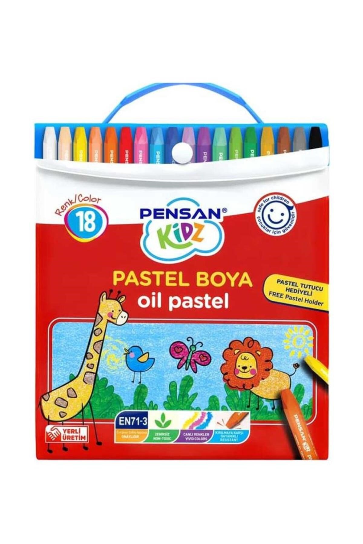 Kidz Çantalı Pastel Boya 18 Renk Set