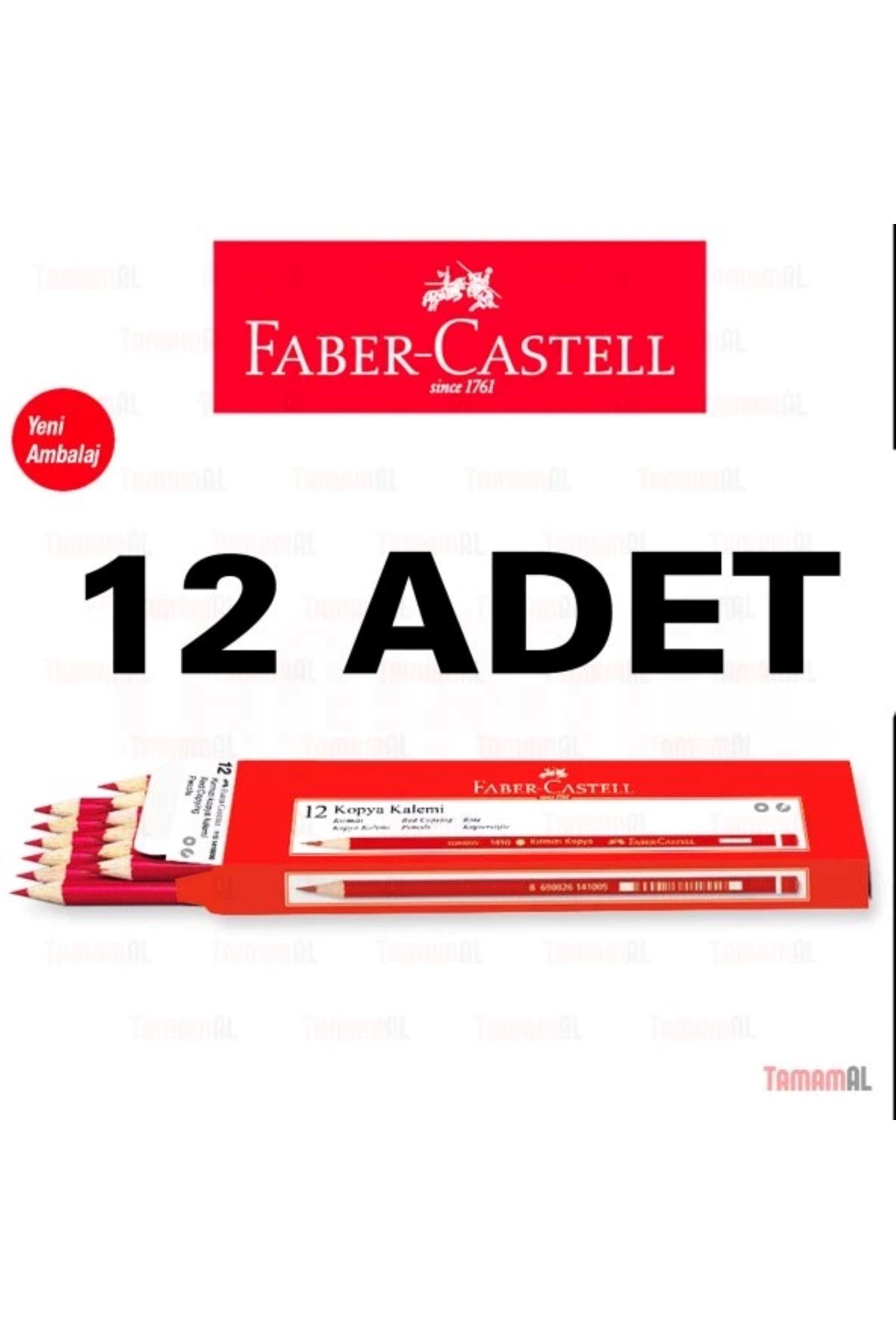 Kırmızı Kopya Kalemi 12 Li 8690826141012