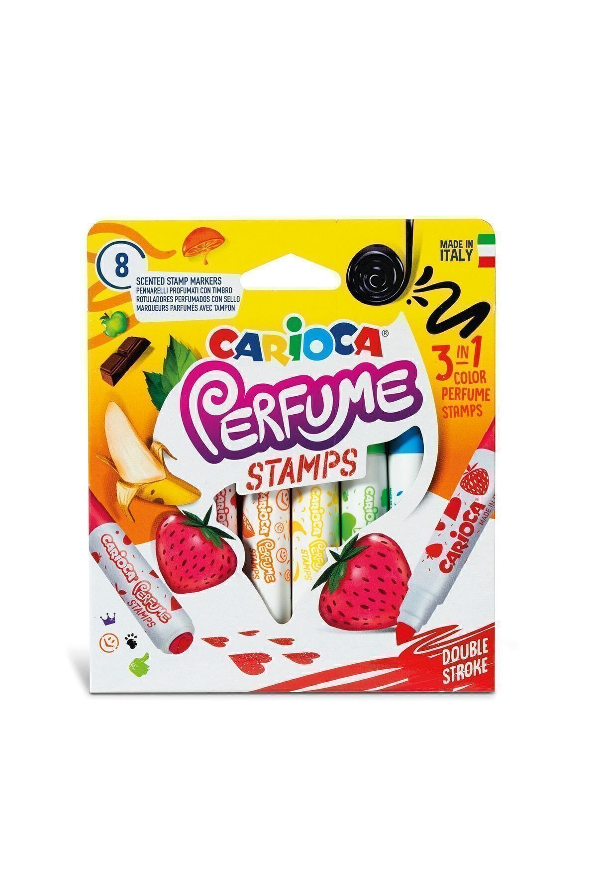 Kokulu Damgalı Jumbo Keçeli Kalemi 8li