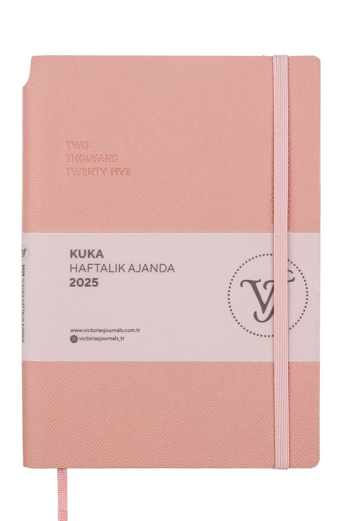 Kuka 2025 Haftalık Ajanda A5 (14x21cm) Esnek Kapak Ivory 80gr.