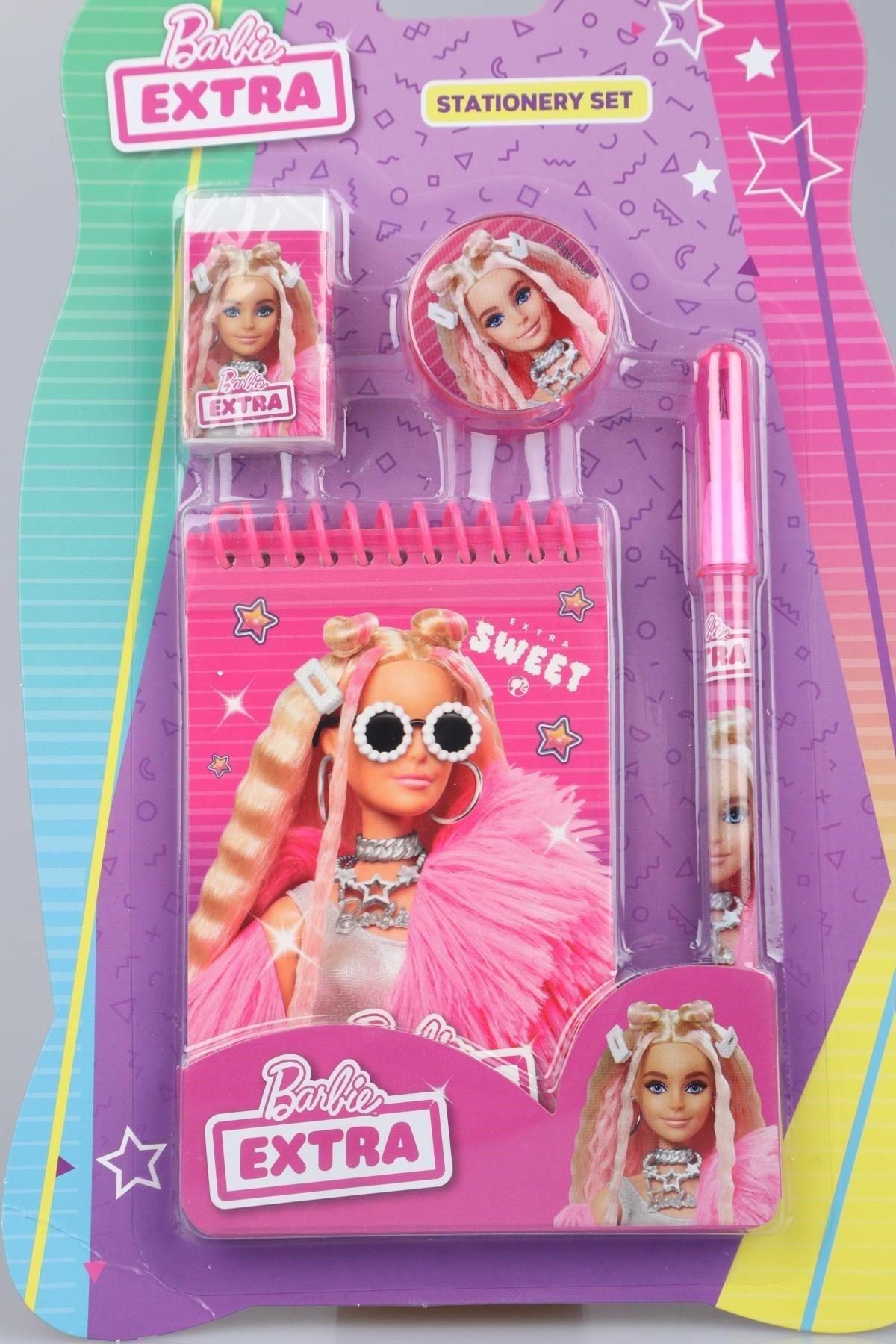LİSANSLI BARBIE 4 PARÇALI KIRTASİYE SETİ