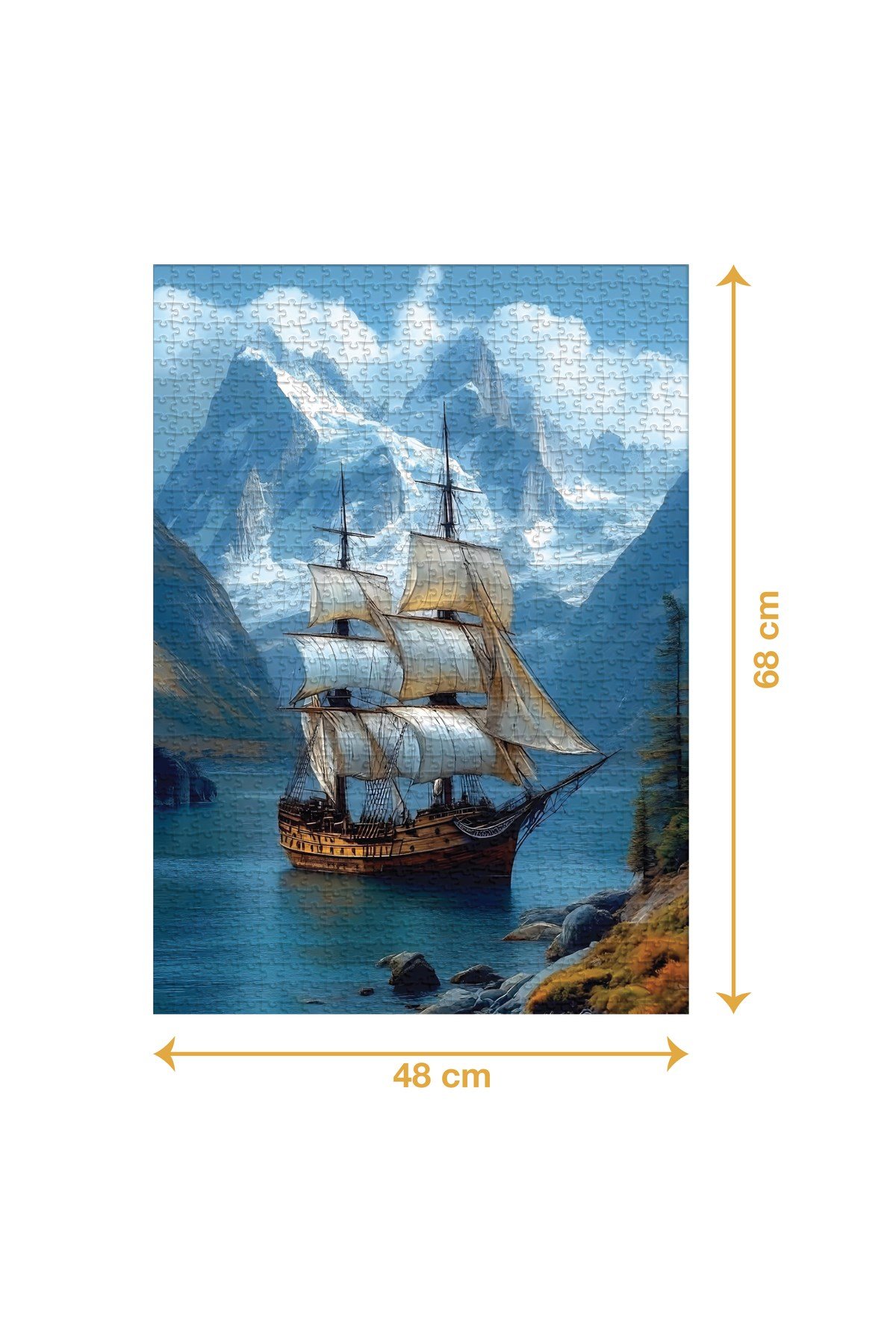 MANZARA VE GEMİ PUZZLE 1000 PARÇA