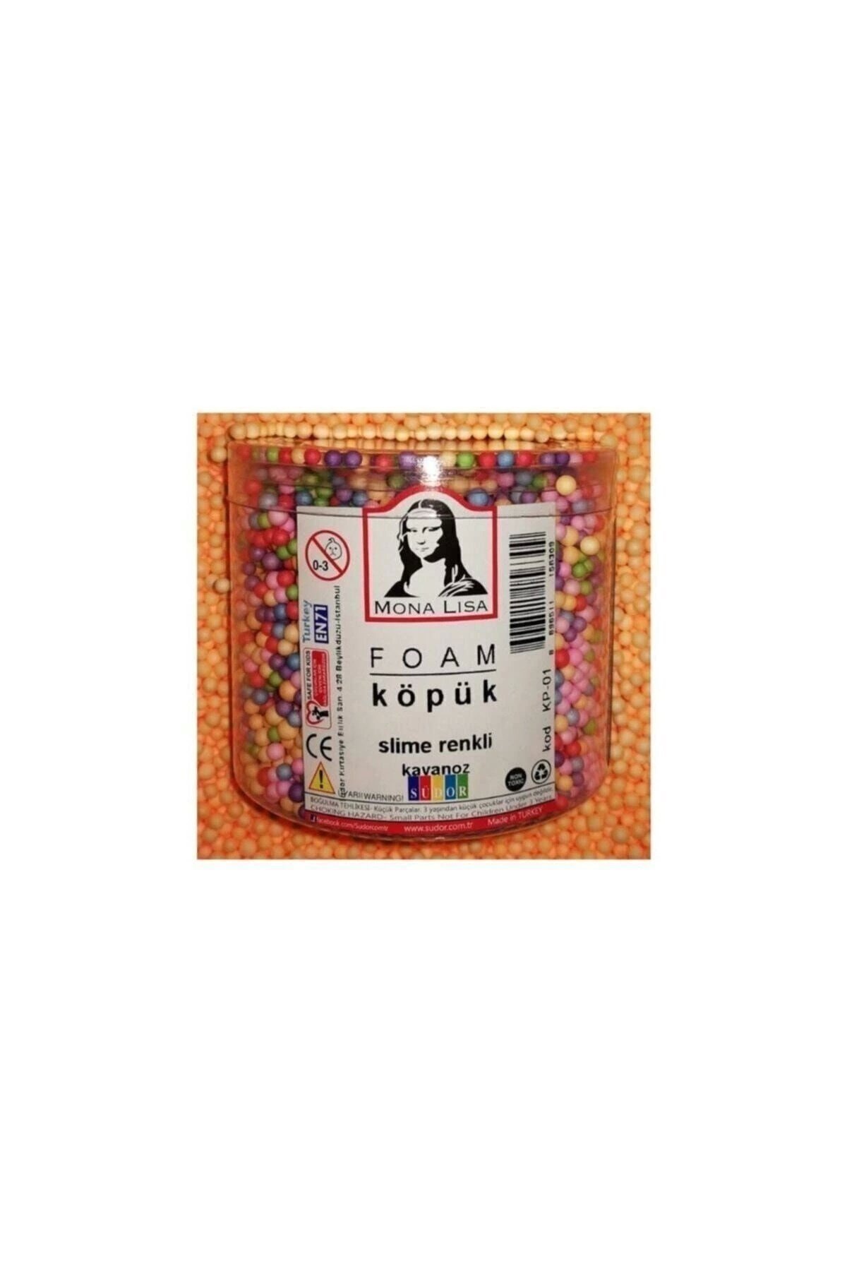 Mona Lisa Foam Köpük Slime Renkli Kavanoz
