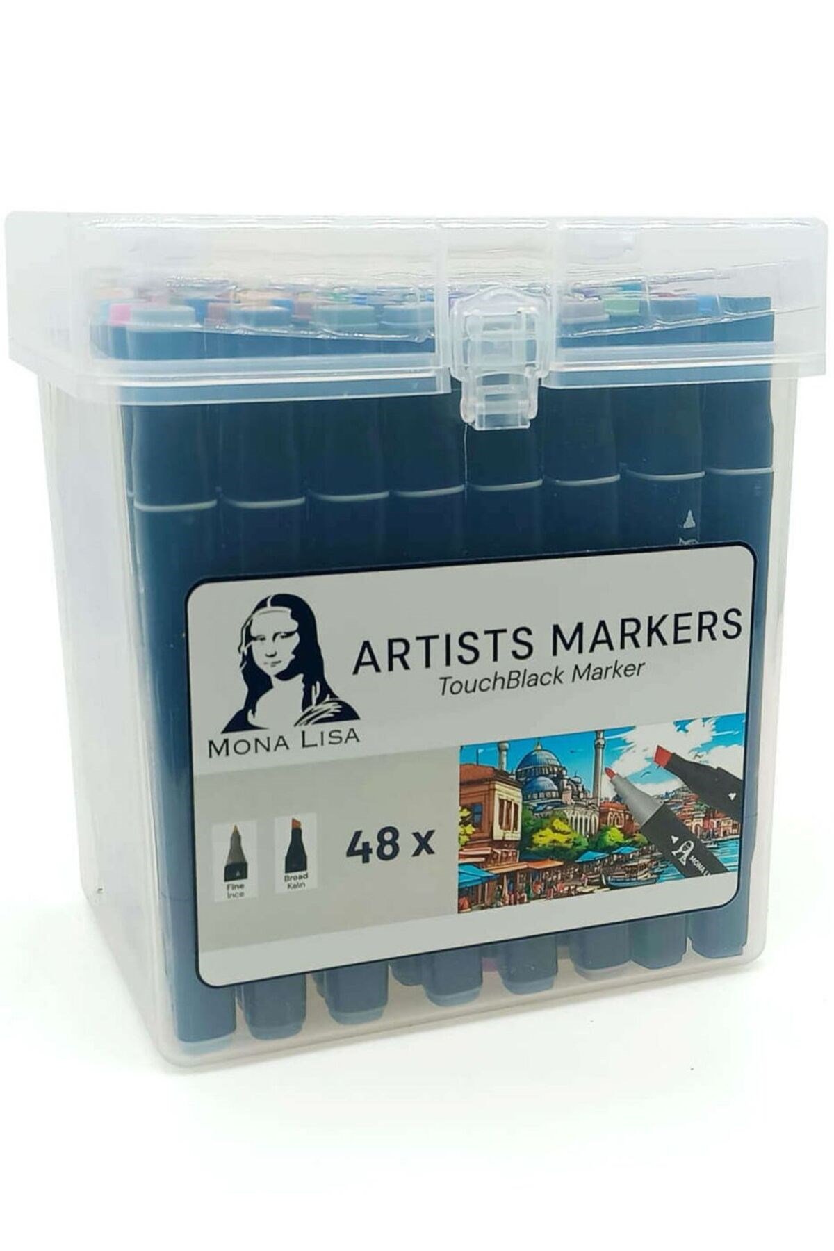 Mona Lisa TouchBlack Marker 48 Renk