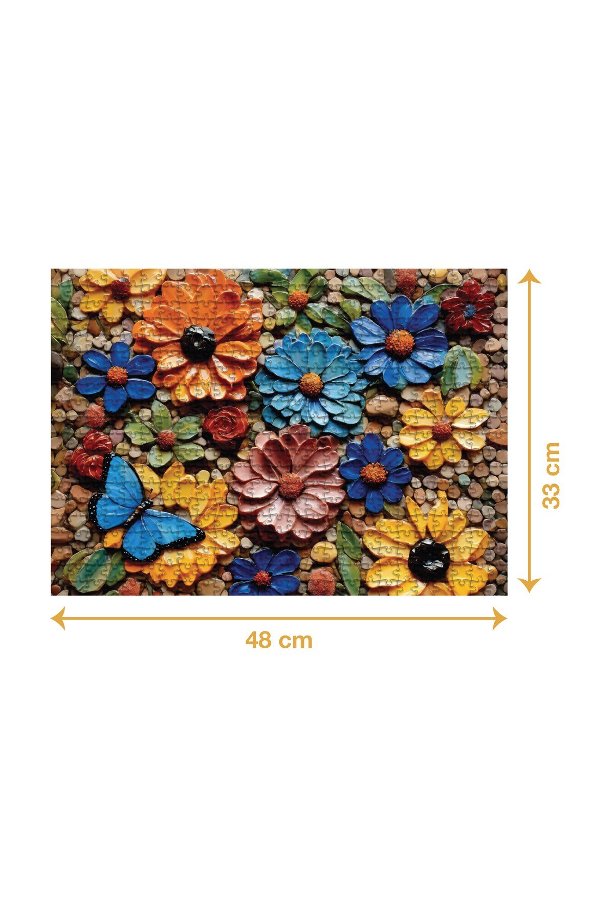 MOZAİK ÇİÇEKLER PUZZLE 500 PARÇA