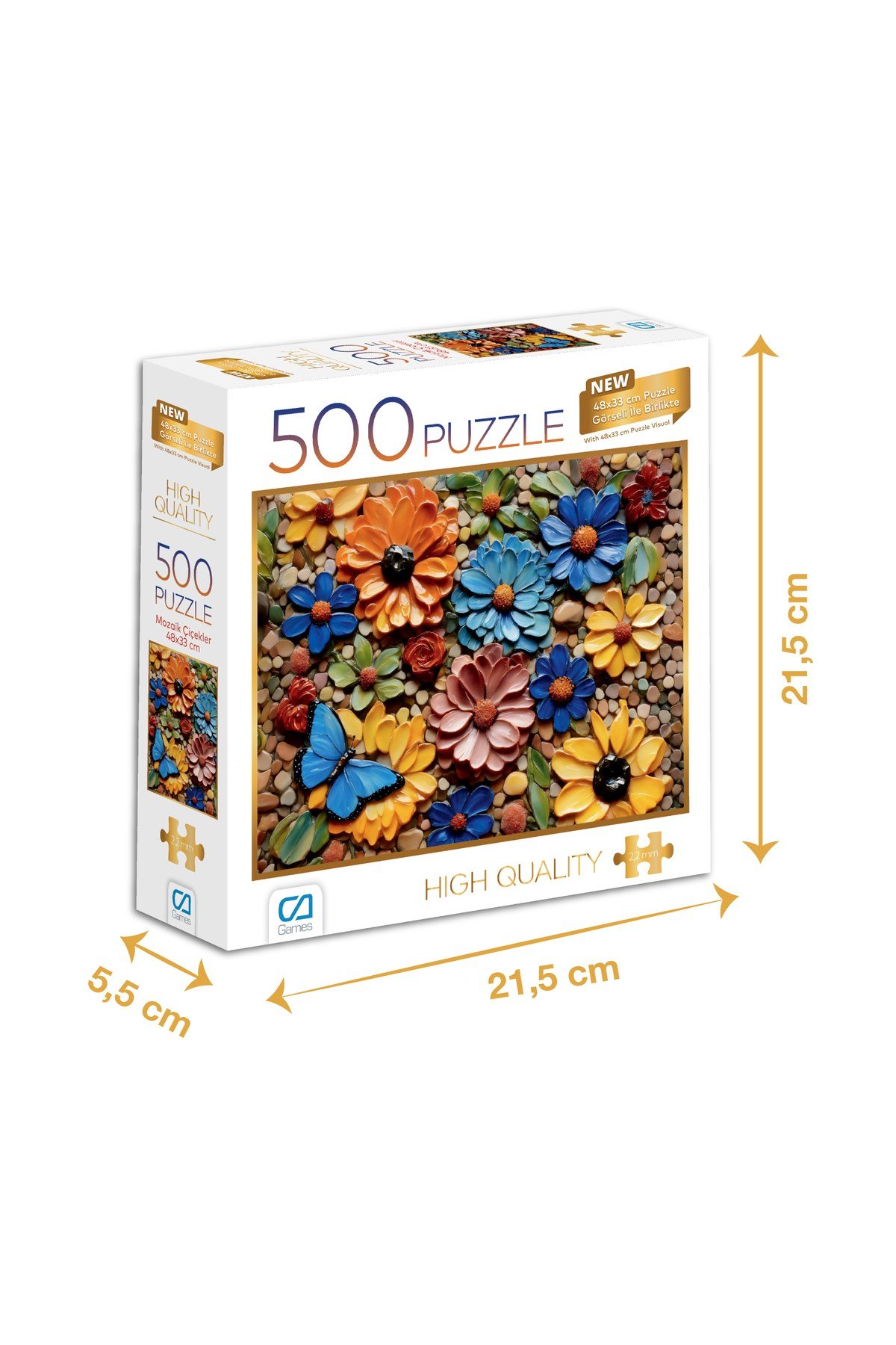 MOZAİK ÇİÇEKLER PUZZLE 500 PARÇA