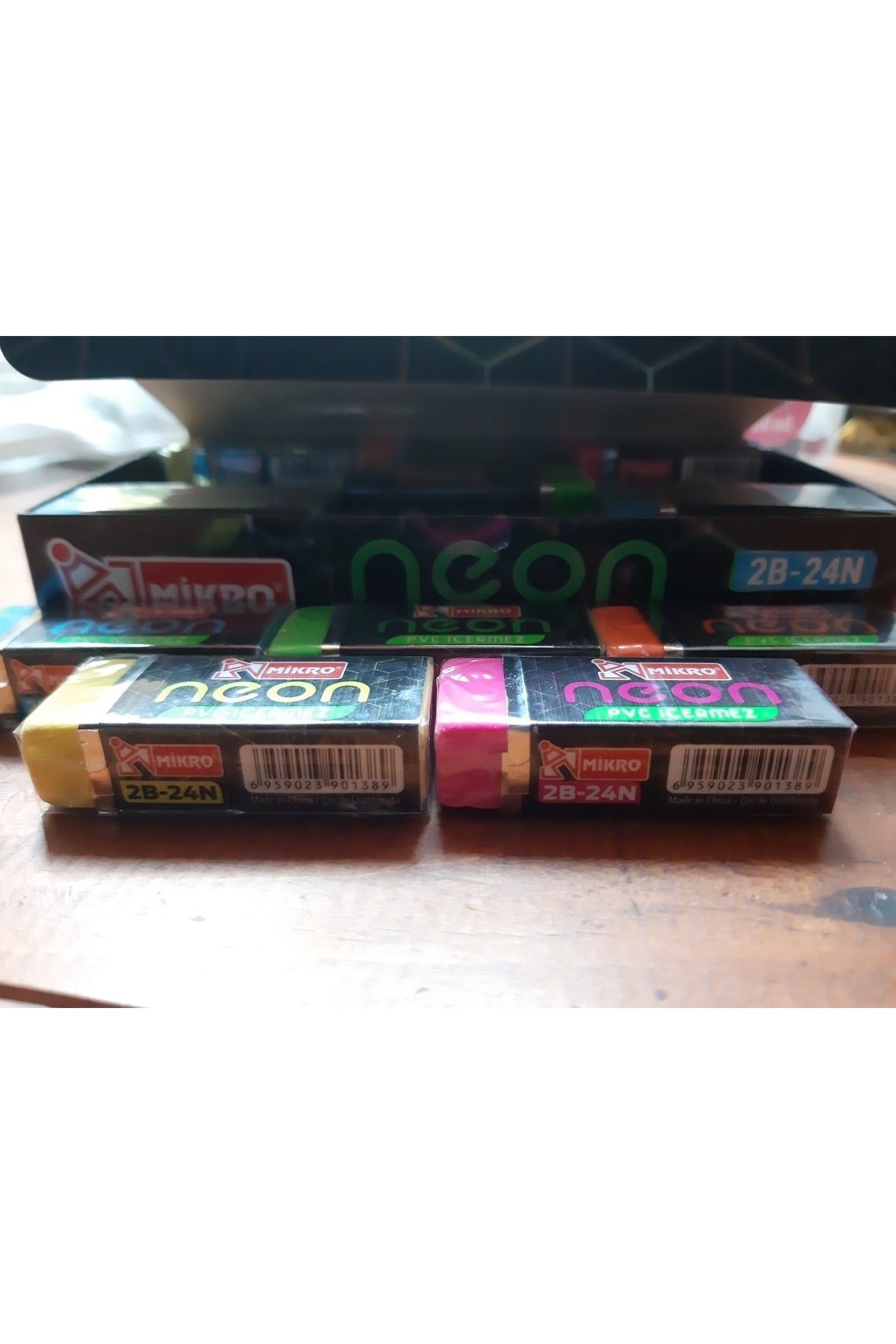 Neon Renkli Silgi 2b-24n (5 Adet)