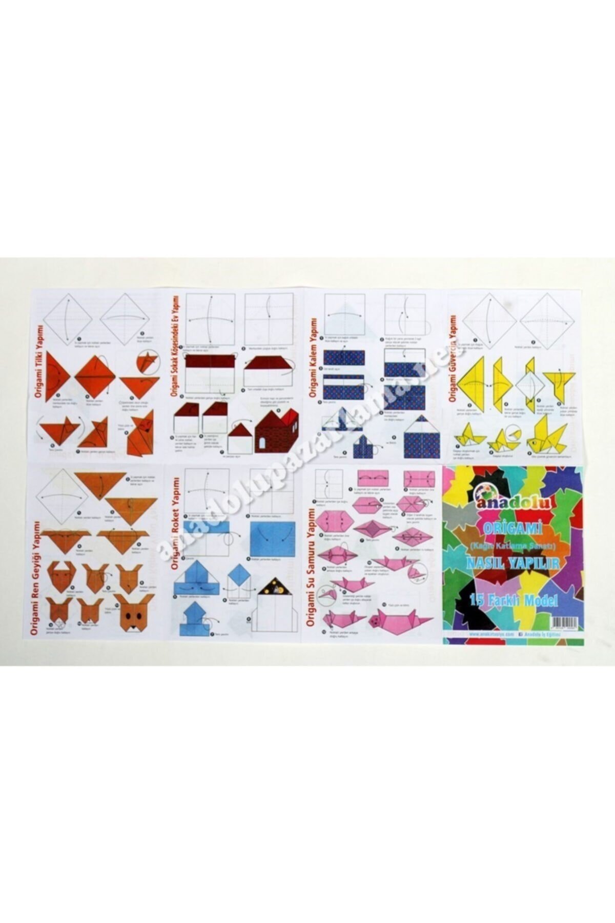 Origami 15 Farklı Model Kağıt Katlama Sanatı