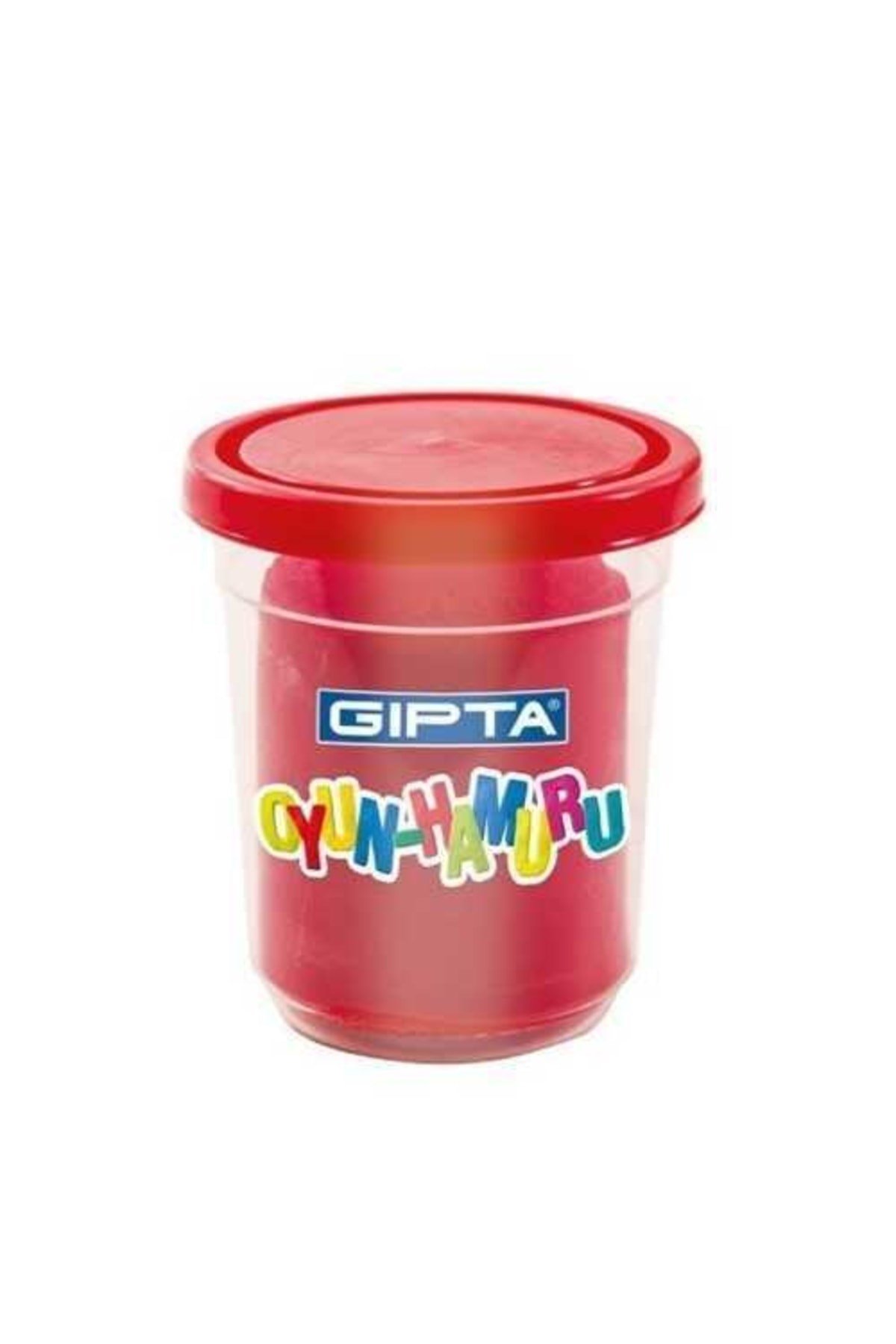 Oyun Hamuru 120 Gram Tek Renk Kırmızı (12 Li Paket) K8303