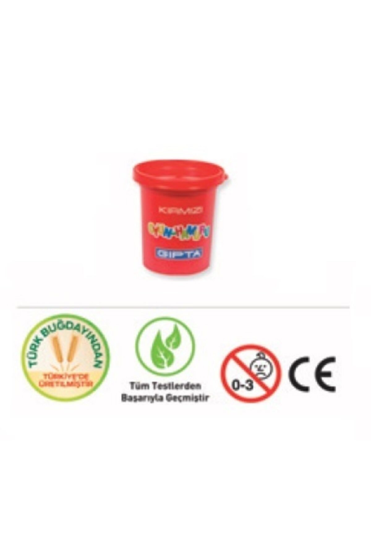 Oyun Hamuru 140 gram Kırmızı (12 Li Paket) K8409