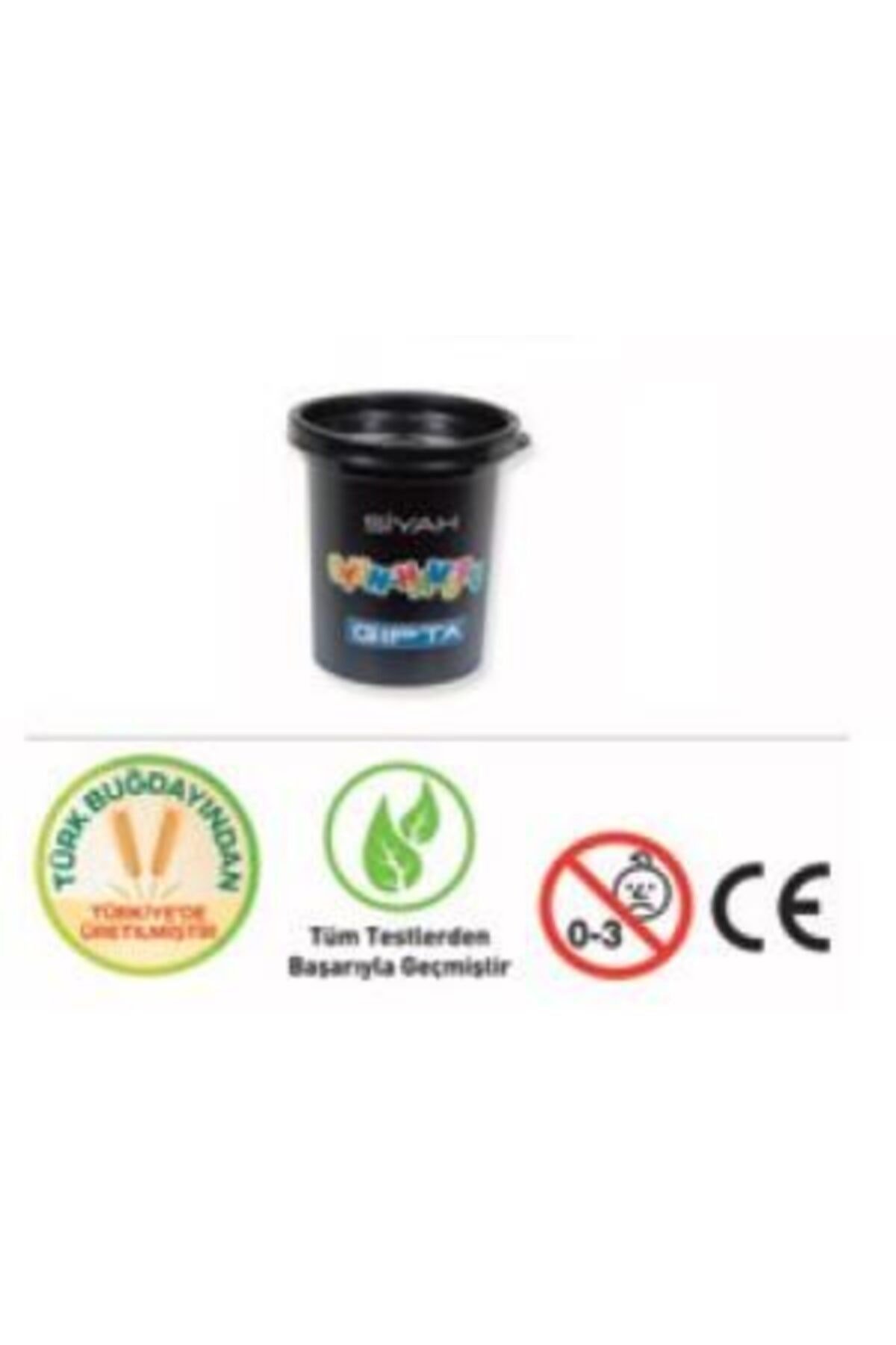 Oyun Hamuru 140 gram Siyah (12 Li Paket) K8411
