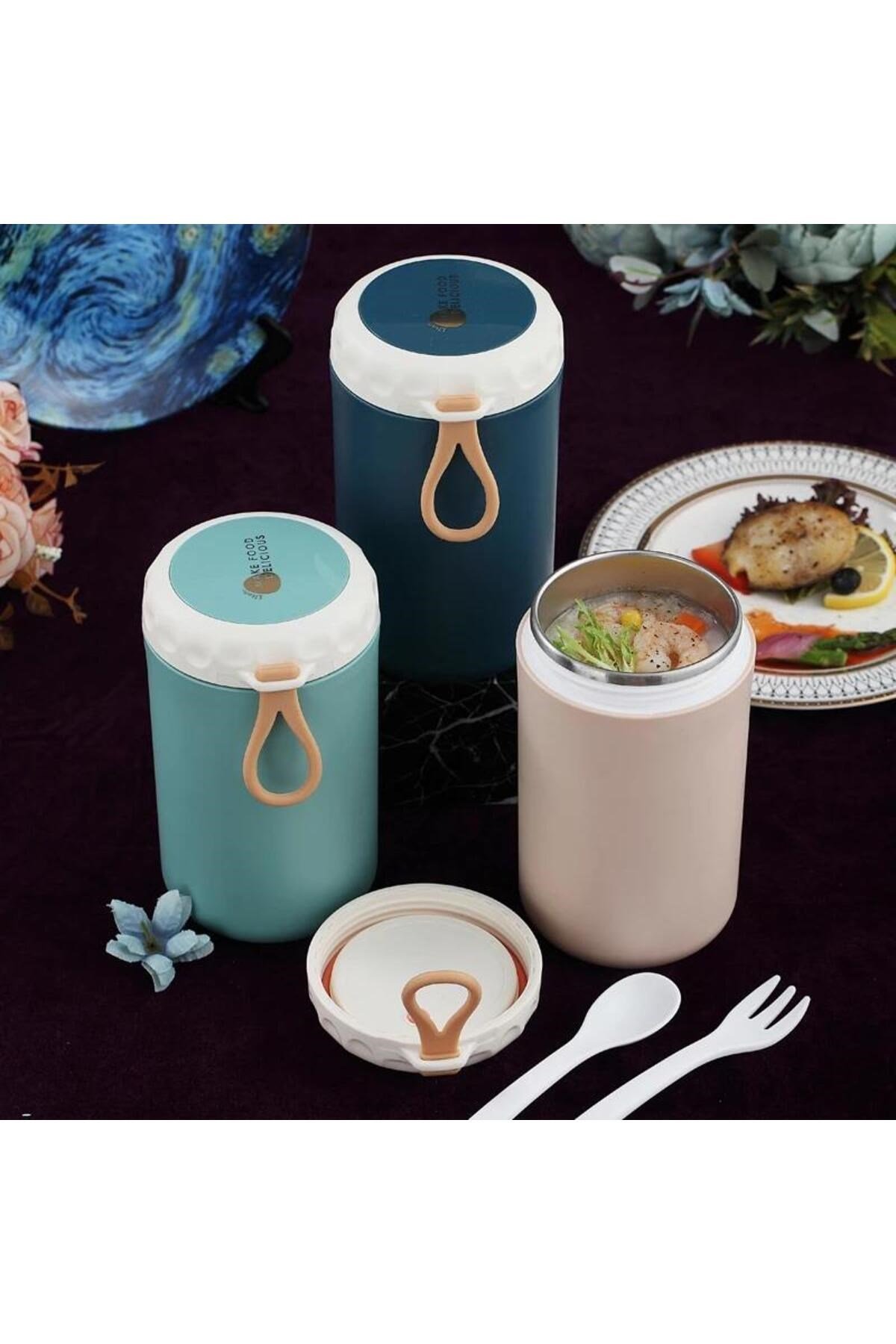Paslanmaz Çelik Yemek Termosu 750ml Lacivert