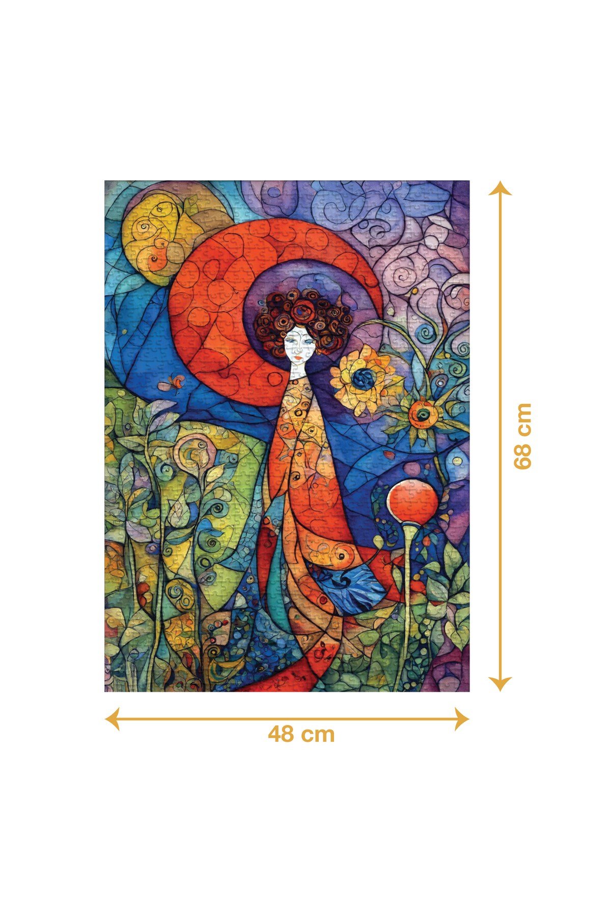 PELERİNLİ KADIN PUZZLE 1000 PARÇA