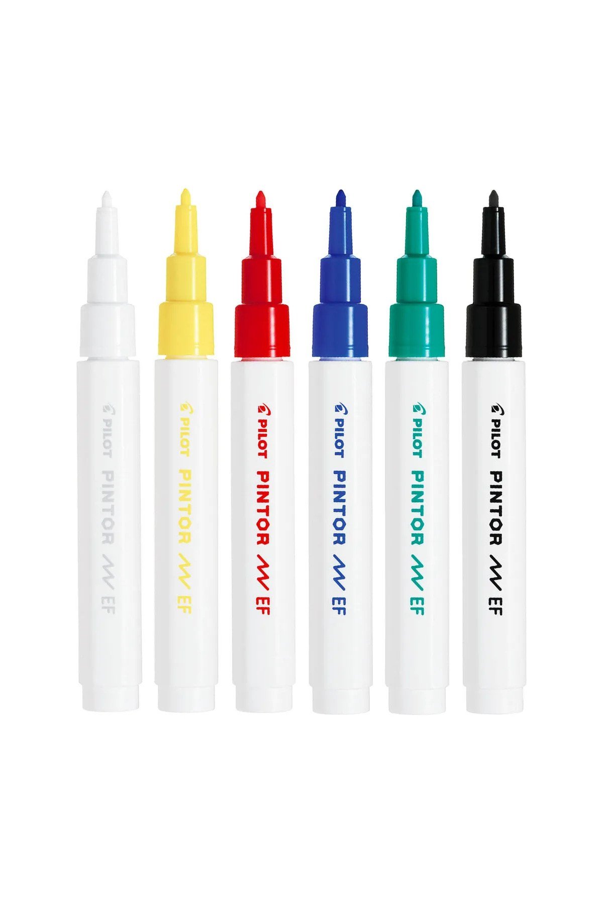 Pintor Markör Kalem EF Uç (0.5 - 0.7 mm) 6'lı Set Ana Renkler