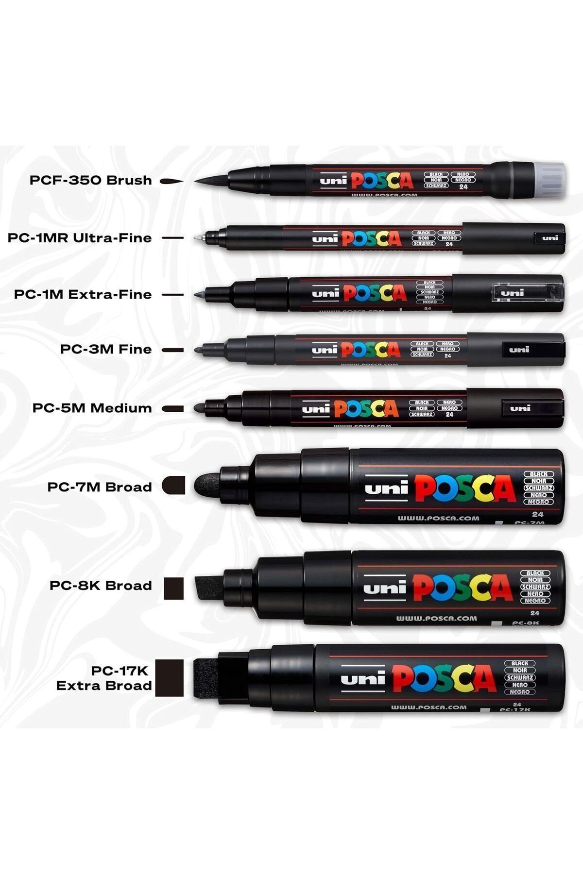 Posca 16'lı Set Marker Pc-5m (1.8-2.5mm) Poska Pc5m Pc - 5m