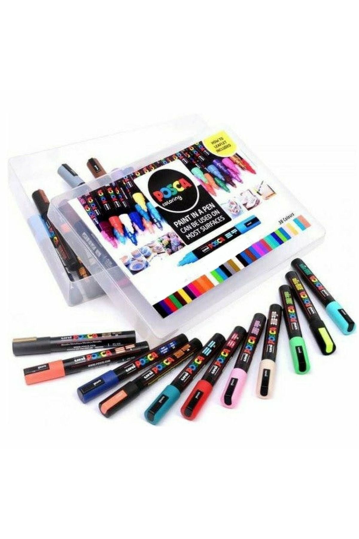 Posca 16'lı Set Marker Pc-5m (1.8-2.5mm) Poska Pc5m Pc - 5m