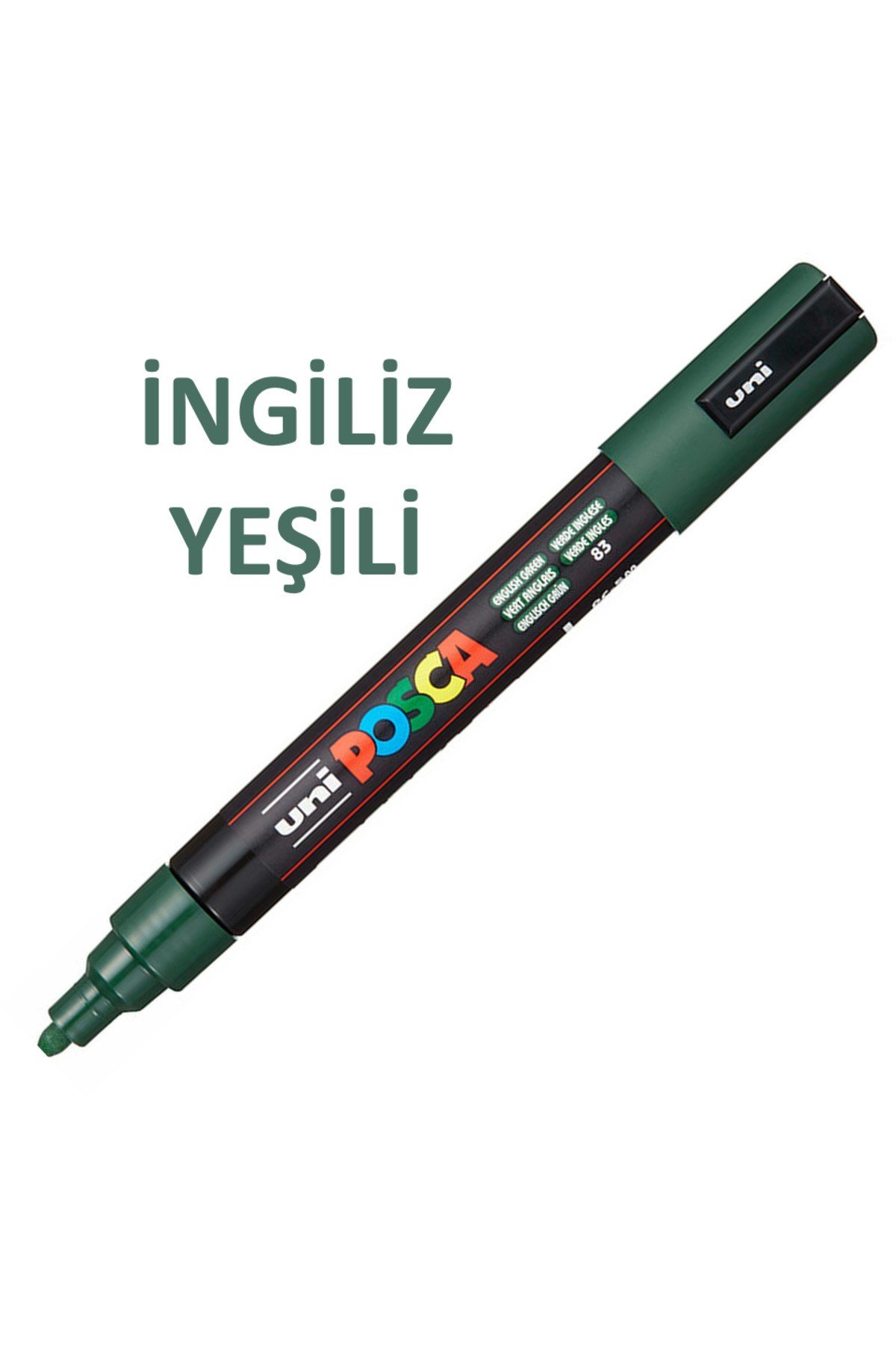Posca İngiliz Yeşili Marker Pc-5m (1.8-2.5mm) Poska Pc5m Pc - 5m