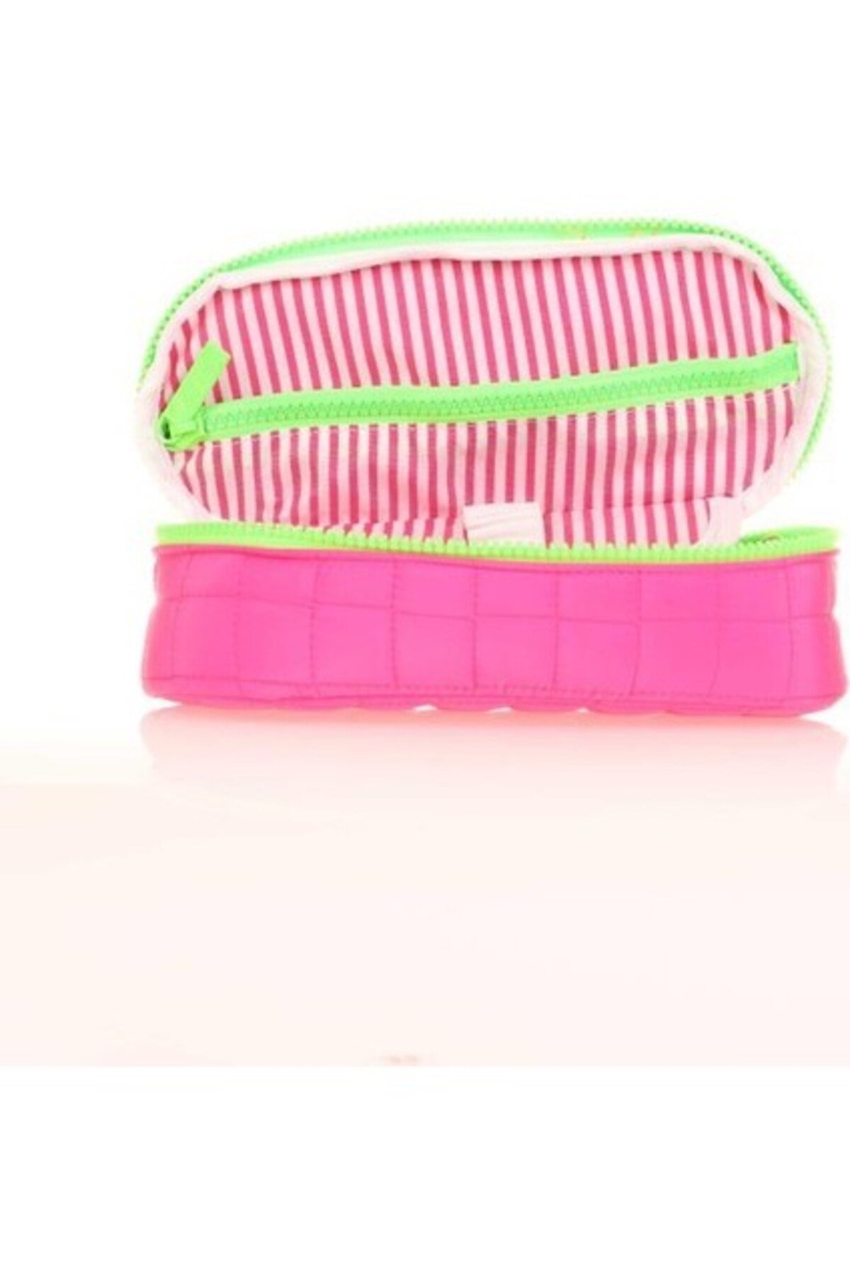 Quilted Özel Bölmeli Kalem Çantası Pink K2622