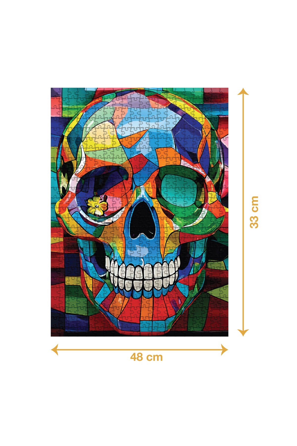 RENKLİ KURU KAFA PUZZLE 500 PARÇA