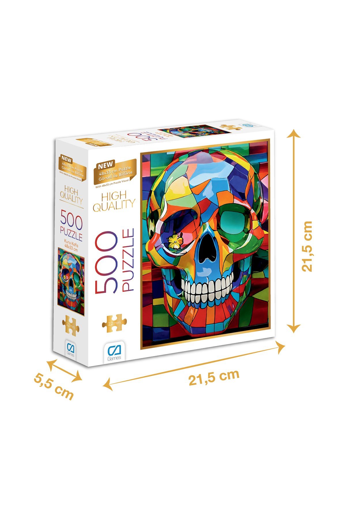 RENKLİ KURU KAFA PUZZLE 500 PARÇA