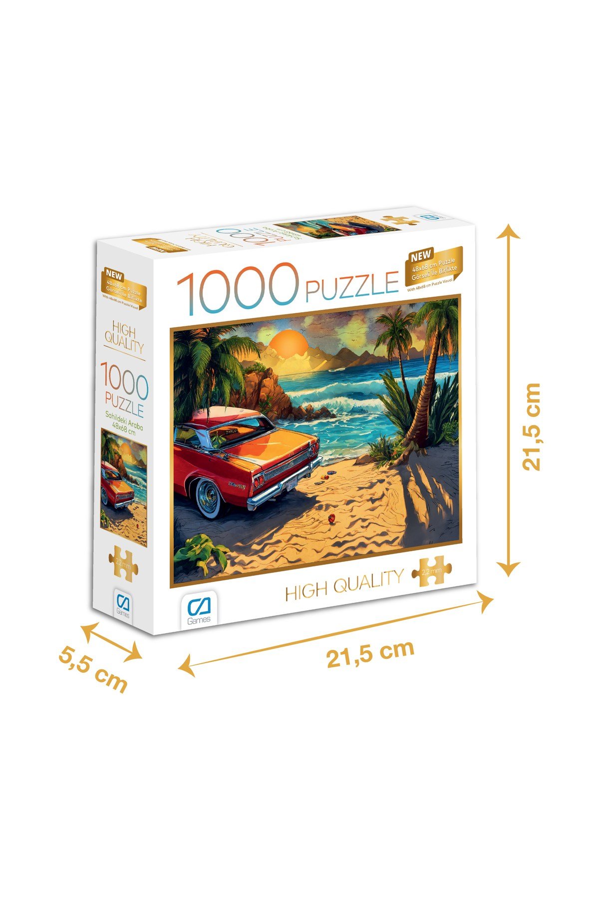 SAHİLDEKİ ARABA PUZZLE 1000 PARÇA