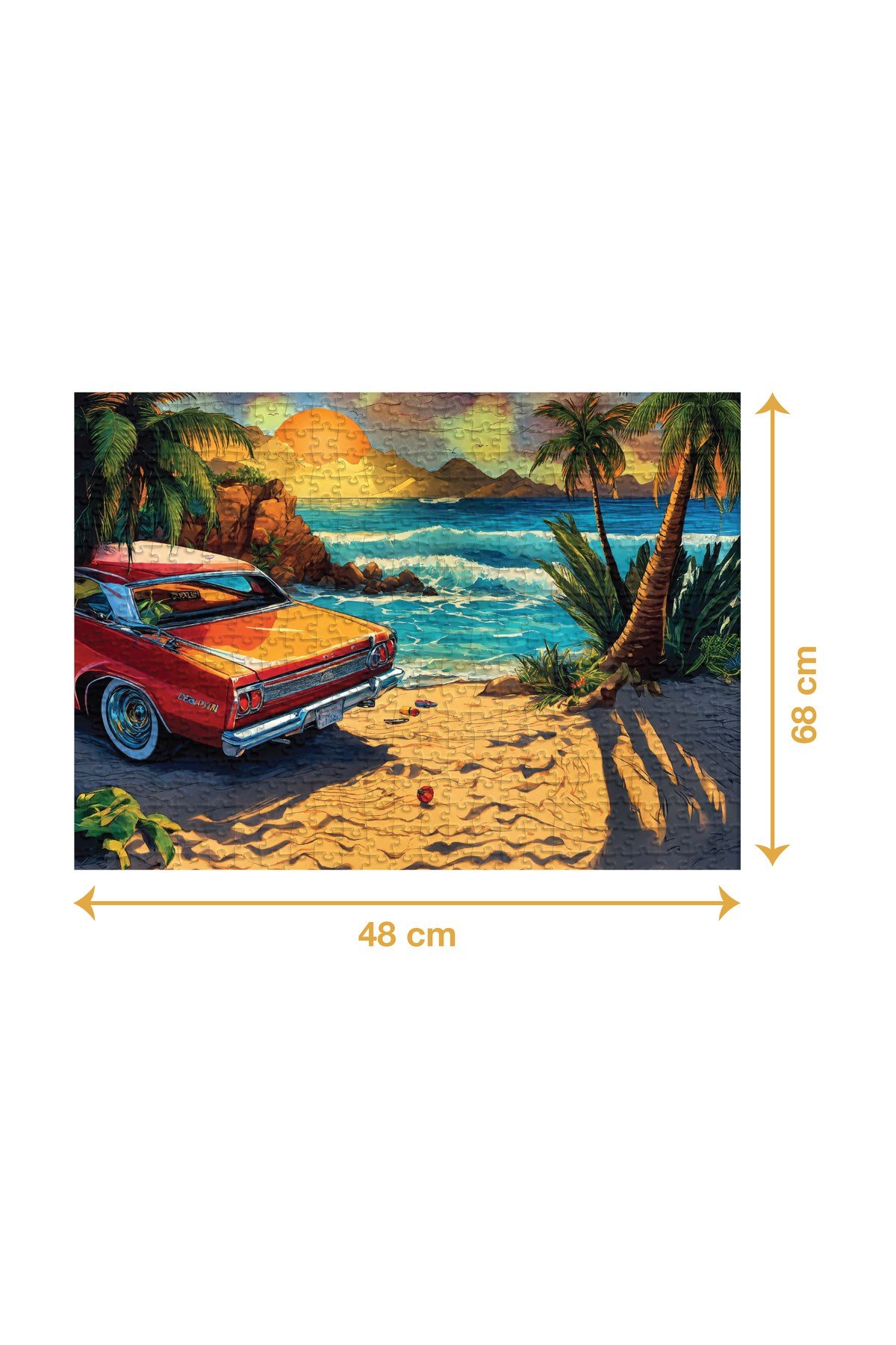 SAHİLDEKİ ARABA PUZZLE 1000 PARÇA