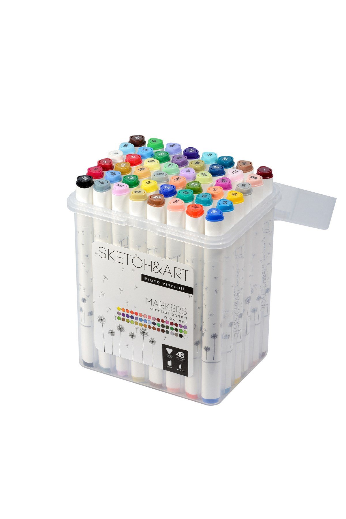 Sketch & Art Çift Taraflı Marker Kalem Seti-48 Adet