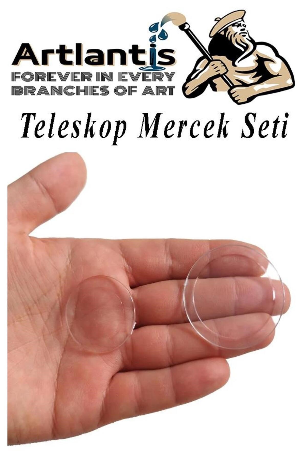 Teleskop Mercek Seti 1 Paket Okullar İçin Teleskop Yapımı İçin Plastik Mercek Basit Deney