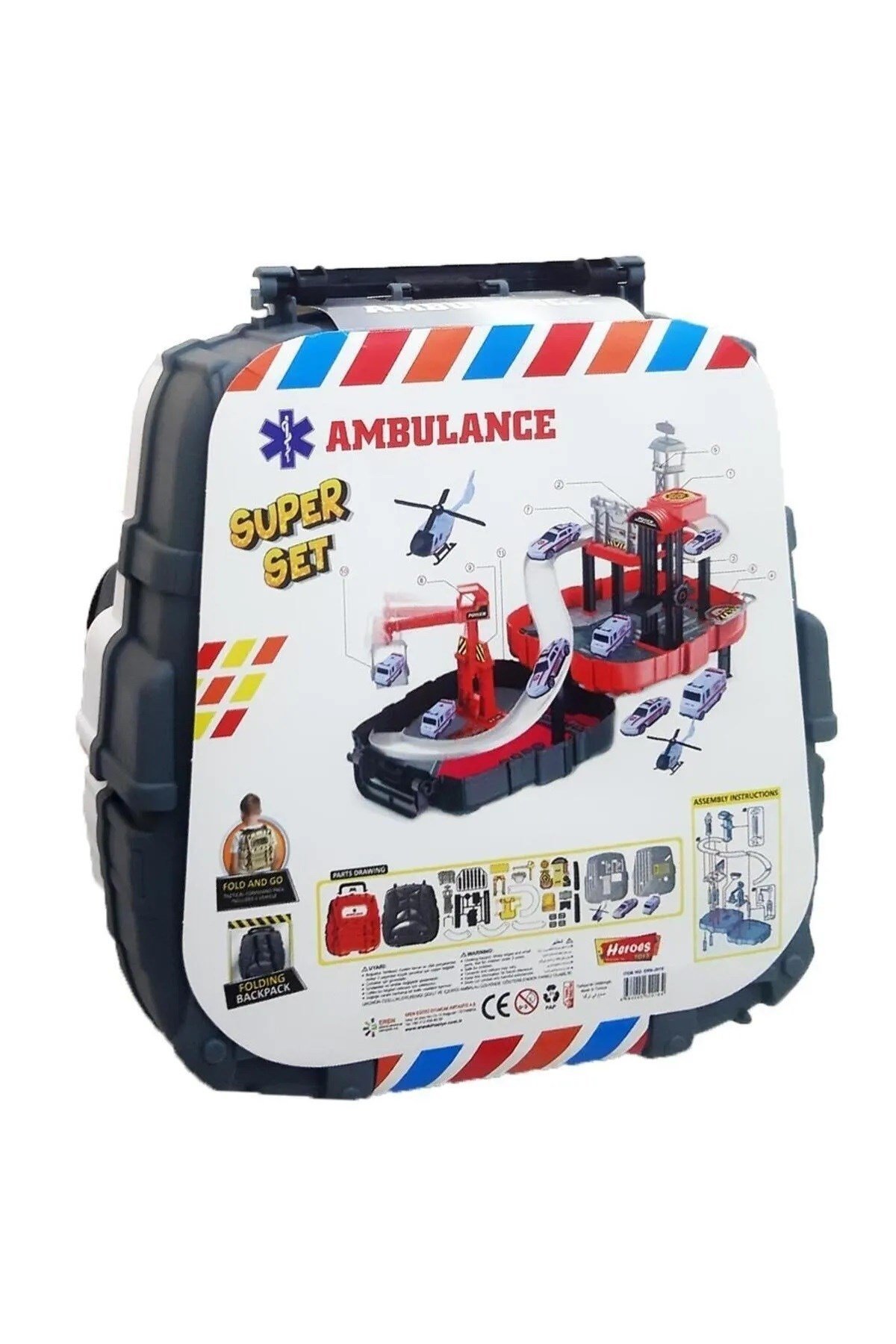 Toys Çantalı Ambulans Seti Arabalı