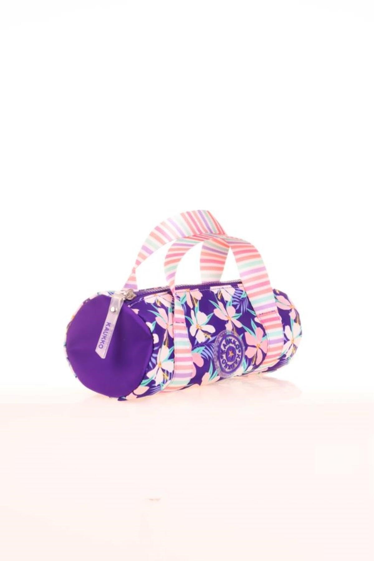 Travel Double Strıpe Kalem Çantası (purple)